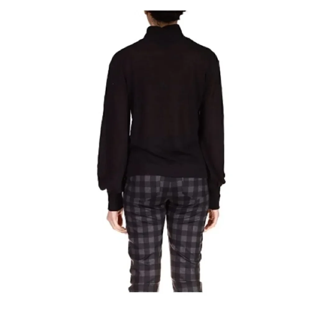 Sanctuary Women's Cutout Mock Neck Top Black, pullover sweater XS size 2
